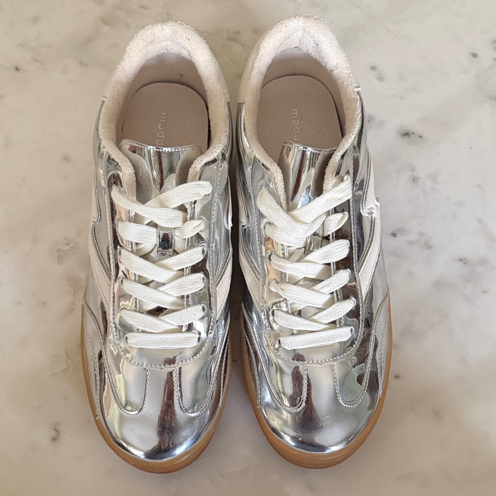 Madden Girl Silver Sneakers